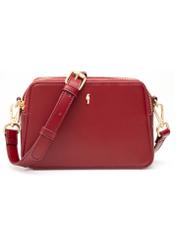 Red small women's handbag TOREC-1126-4B(W26), front product view on white background.