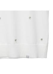 White women's blouse with sequins BLUDT-0150-11(W23)-04