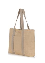 Large imitation straw shopper bag TOREC-0929-81(W24)-03