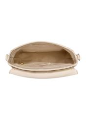Cream leather women's postbag TORES-0985-12(W24)-05