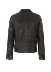 Dark brown leather jacket for men KURMS-0260-1219(W23)-04