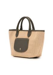 Small women's woven handbag TOREC-1230-1E(W26) - diagonal product view, on a white background.
