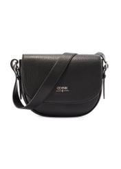 Women's black pebbled messenger bag TORES-1122D-99(Z25)