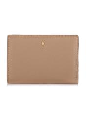 Beige leather women's wallet PORES-0834-81(W23)-01