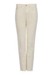 Cream women's pants SPODT-0078-12(W24)-04