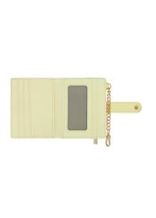 Small light yellow women's wallet POREC-0430-2A(W26), product view inside on white background.