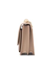 Beige women's handbag with monogram TOREC-1155-1A (W26)