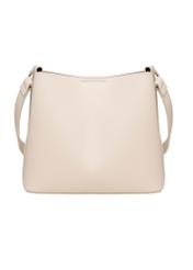 Beige small women's handbag TOREC-1336-0B(Z26), product view from the back on a white background.