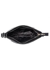 Black leather women's handbag TORES-1157-99(Z25), product visible from the inside on a white background.