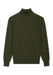Men's green turtleneck sweater SWEMT-0095B-8B(Z26)