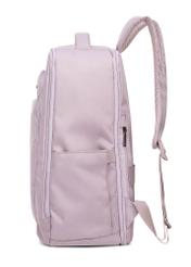 Pink backpack PLCMN-0014A-31(Z25), side product view on white background.