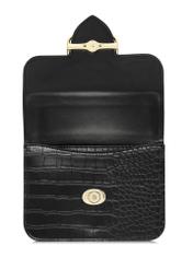Black small croco women's handbag TOREC-1009-97(W25)-05