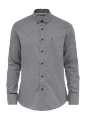 Gray cotton men's shirt KOSMT-0299-91(Z24)-01