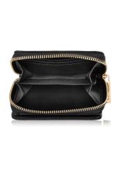 Small black women's wallet with rhinestones POREC-0158C-99(Z23)-06