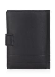 Large men's leather wallet PORMS-0143B-99(Z25), back view of the product on a white background.