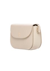 Beige small shoulder bag TOREC-1244-1B(Z26), diagonal product view on white background.