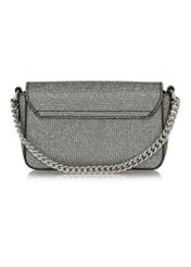 Silver women's clutch bag TOREC-0989-92(Z24)-05