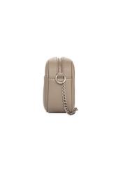 Small women's handbag in cool beige color TOREC-1285-1K(Z26), product view from the side on a white background.