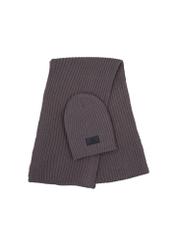 Men's gray winter scarf SZAMT-0016-9B(Z26)