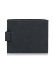 Small black leather men's wallet PORMS-0546-99(W23)-03