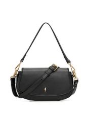 Small black women's handbag TOREC-1264-99(Z26), product view from the front on a white background.