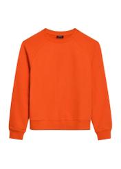 Orange women's sweatshirt BLZDT-0114-30(Z25) - front product view on white background.