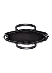 Black women's laptop bag TOREC-1351-99(Z26) - product view from above, on a white background.