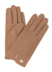 Camel woolen women's gloves REKDT-0027A-24(Z25)