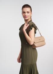 Beige rectangular women's messenger bag TOREC-0930A-81(W25)