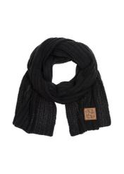 Women's long black scarf SZADT-0150-99(Z23)-04