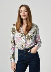 Airy floral shirt for women KOSDT-0155-15(W24)-01