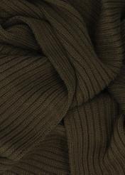 Men's green winter scarf SZAMT-0016-8B(Z26), close-up of the material on a white background.