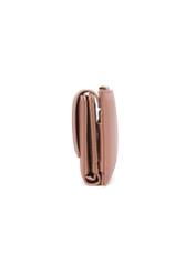 Large beige women's wallet with logo POREC-0343A-1B(Z26), product views from the back on a light background.