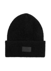 Black men's cap CZAMT-0070A-99(Z25), product view from the front on a white background.