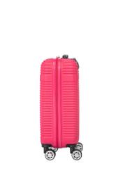 Small suitcase on wheels WALAB-0040-5E-19(W26), side view of the product on a white background.