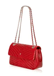 Red patent leather women's handbag TORES-1045(Z24)-02