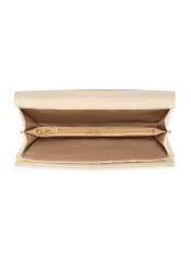 Large cream women's wallet POREC-0411-0B(W26), product view inside on white background.