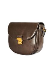 Brown women's shoulder bag TOREC-1048-89(Z25), diagonal product view on white background.