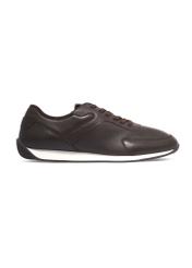 Brown leather men's sports shoes BUTYM-0566-1I(Z26), side view of the product on a light background.