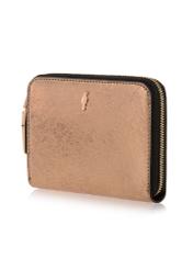 Women's gold leather wallet PORES-0836C-28(W23)-02