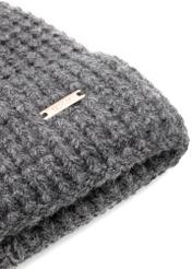 Gray women's wool hat CZADT-0204-95(Z25), close-up of the product detail on a white background.