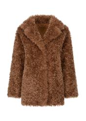 Women's fur coat in brown FUTDP-0040-24(Z23)-04