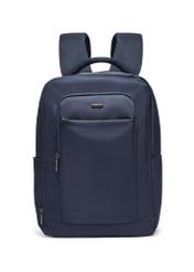 Navy blue airplane backpack PLCMN-0014-7D(Z26), front view of the product on a light background.