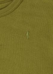 Women's khaki basic t-shirt TSHDT-0076-55(Z21)-03