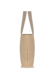Large imitation straw shopper bag TOREC-0929-81(W24)-02