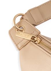 Beige women's compact waist bag TOREC-0788C-81(Z25), close-up of product detail, view on white background.