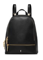 Black Leather Women's Backpack PLCDS-0004-99(W25)-01