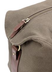 Khaki travel bag TORMN-0372-55(Z25), close-up of product detail, view on white background.