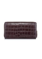 Large brown croco women's wallet PORES-0844-89(W23)-04