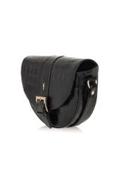 Women's leather messenger bag TORES-0707E-99(Z25), diagonal view on white background.
